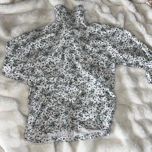 floral turtle neck